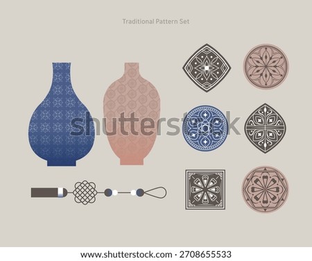Korean Traditional Pattern Object Set
