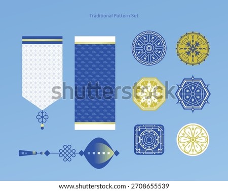 Korean Traditional Pattern Object Set