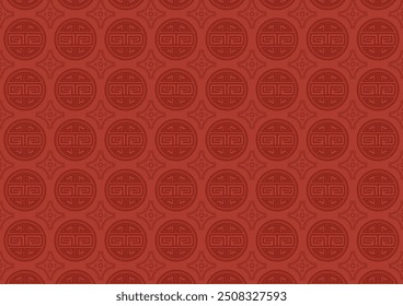 Papel de parede padrão tradicional coreano. Têxtil coreano.