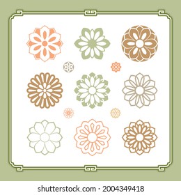 Korean traditional patterns and decorations
