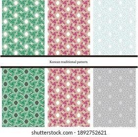 Korean traditional Seamless pattern, background