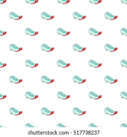 Korean traditional shoes pattern. Cartoon illustration of Korean traditional shoes vector pattern for web