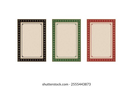 Korean traditional style frame and decorations. Frame sets of Korean traditional design.