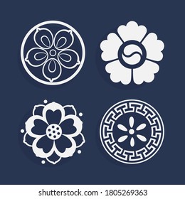 Korean Traditional Symbol Vector Image Stock Vector (Royalty Free ...