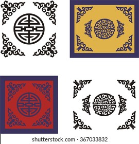 Korean traditional symbol vector image
