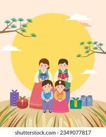 Día de Acción de Gracias Tradicional Coreano, Familia Chuseok