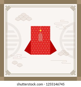 Korean traditional vector background.