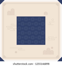 Korean traditional vector background.
