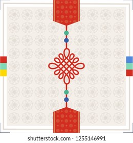 Korean traditional vector background.