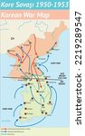 Korean War 1950-1953 (Historical Maps, China, North Korea, South Korea), Kore Savaşı, Tarih Haritaları, Kore Savaşı Harita, Tarih, Harita, Yakın Tarih