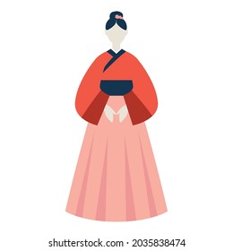 korean woman in hanbok traditional