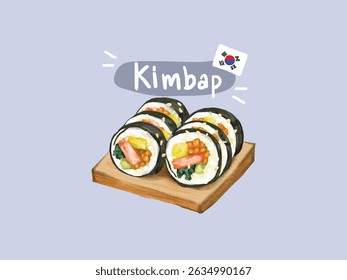 Prato básico nacional da Coreia, com uma variedade de sabores
