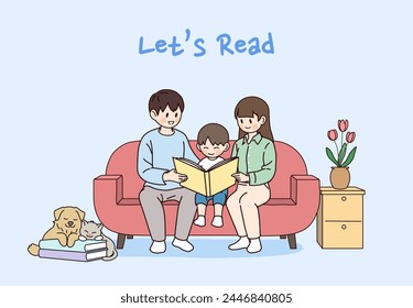 Korea's Reading Together Campaign Illustration