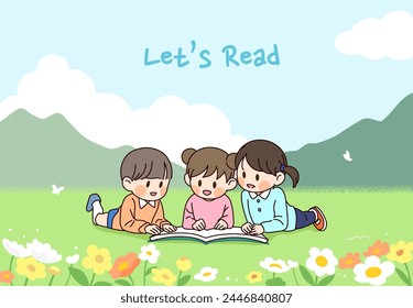 Korea's Reading Together Campaign Illustration