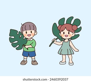 Korea's Summer Vacation Children's Illustration