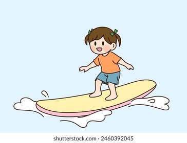 Korea's Summer Vacation Children's Illustration