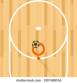 korfball hoops  vector illustration