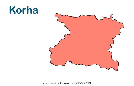 Mapa da subdivisão de Korha, Distrito de Katihar, Estado de Bihar, República da Índia, Governo de Bihar, território indiano, Índia Oriental, política, aldeia, turismo