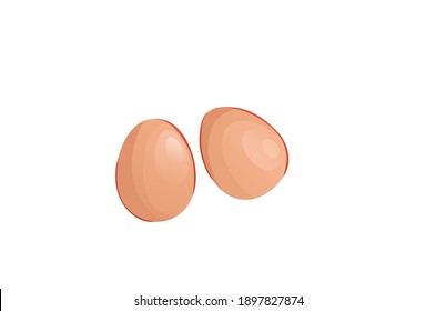 Koroknath Egg small texture Vector illustration isolated on white background