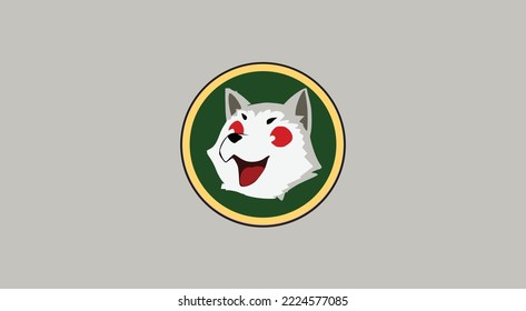 KOROMARU Token cryptocurrency logo on isolated background with copy space. 3d vector illustration of meme coin KOROMARU token icon banner design concept.