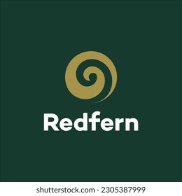 Koru, Maori symbol and spiral shape logo vector