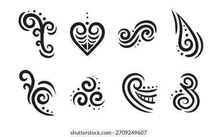 Koru Tato Vektorgrafik. Vektor