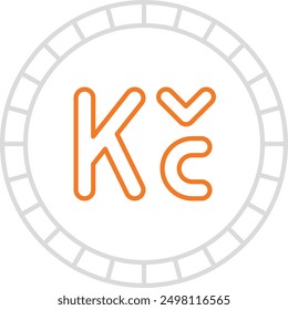 Koruna Currency Icon for Czech Financial and Economic Transactions