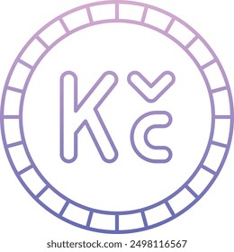 Koruna Currency Icon for Czech Financial and Economic Transactions