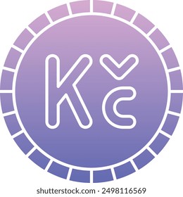 Koruna Currency Icon for Czech Financial and Economic Transactions