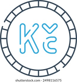 Koruna Currency Icon for Czech Financial and Economic Transactions