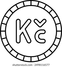 Koruna Currency Icon for Czech Financial and Economic Transactions