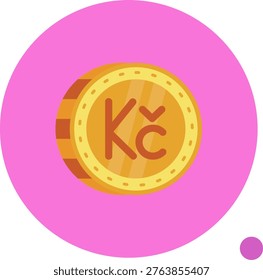 Koruna Line vector Icon Design