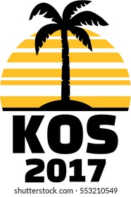 Kos 2017 - Palm and sun