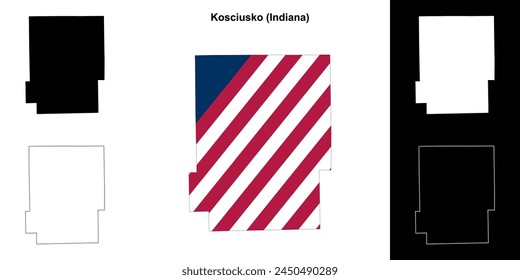 Kosciusko County (Indiana) Übersicht Kartenset