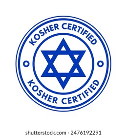 Kosher certificate, kosher food - marking, stamp, sign	