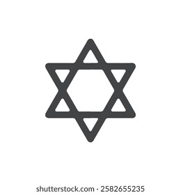 kosher icon vector symbol black and white