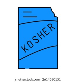 kosher salt line icon vector. kosher salt sign. isolated symbol illustration