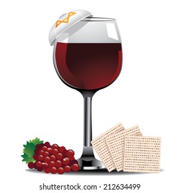 Kosher wine EPS10 vector