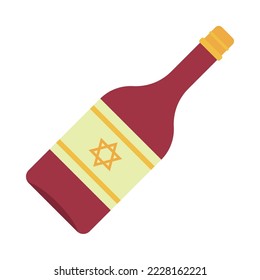 kosher wine icon on white background