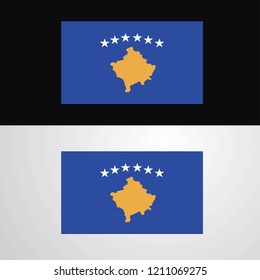 Kosovo Flag banner design
