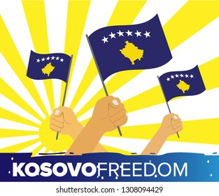 Kosovo flag freedom