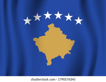 Kosovo flag image vector. EPS.file.