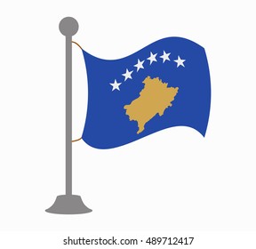 kosovo flag mast