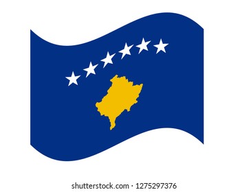 kosovo flag vector

