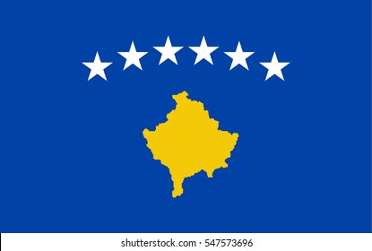 Kosovo flag vector