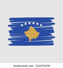 Kosovo Flag Vector. National Flag