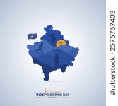 Kosovo Independence Day. Independence Day creative Design for social media post