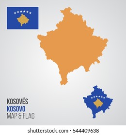 Map Kosovo Flag Shape Stock Vector Royalty Free 1775550395   Kosovo Map Flag 260nw 544409638 