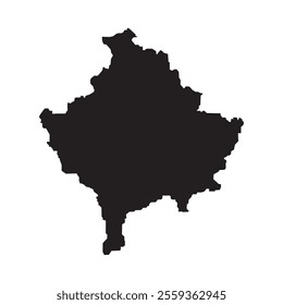 Kosovo Map Icon Illustration Element Design
