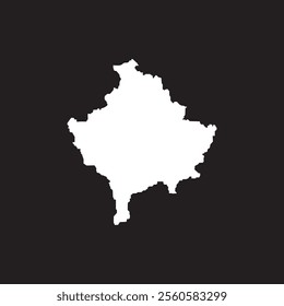 Kosovo Map Icon Illustration Element Design